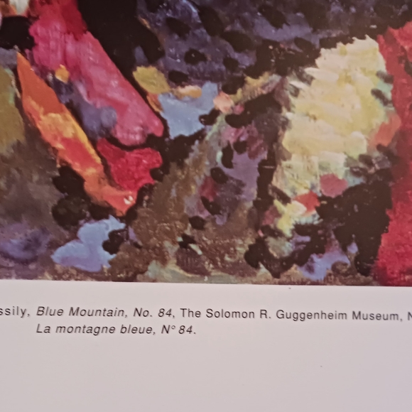 Kandinsky Vintage 1988 Expressionist Lithograph Blue Mountain Printed in Canada - Picture 7 of 9